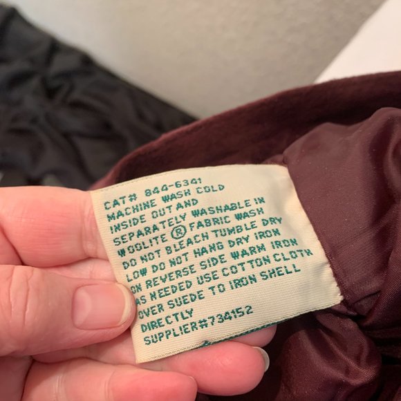 St John's Bay washable suede pants size 10 cranberry pre owned excellent cond - Picture 8 of 9